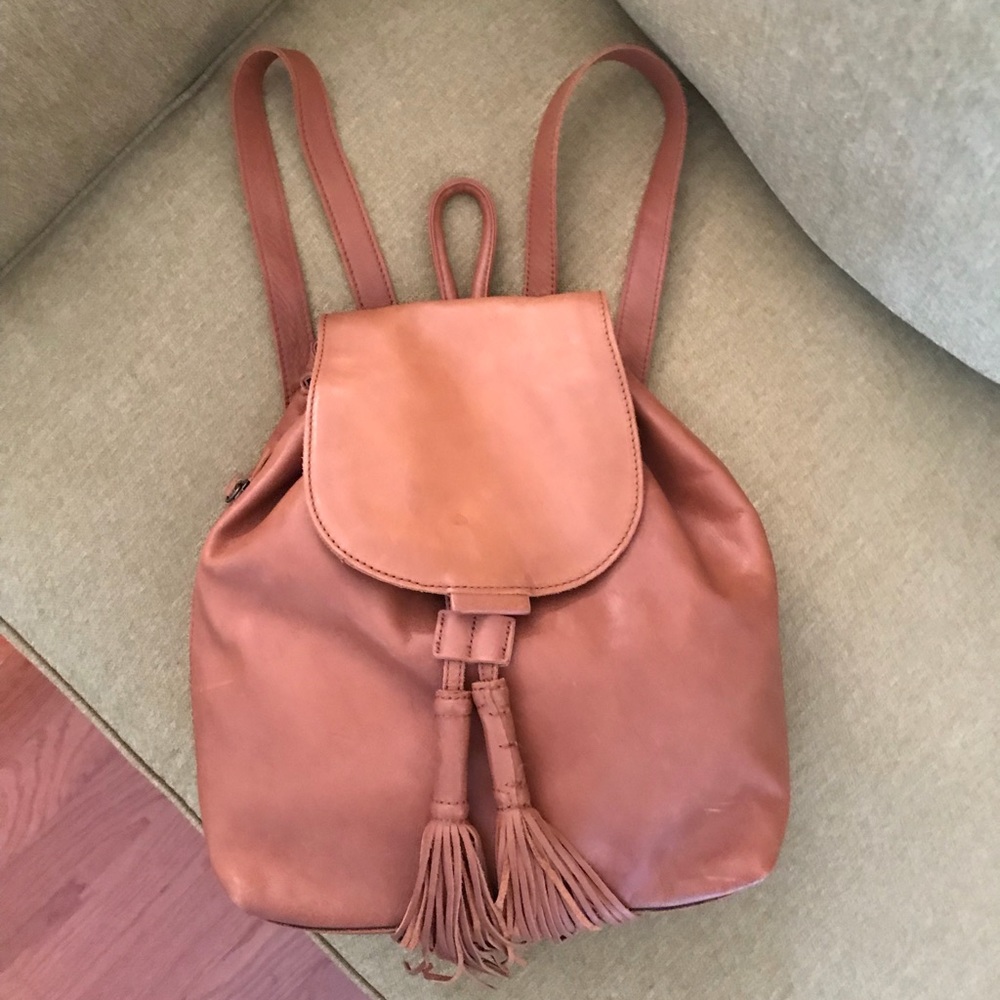 Lucky Brand backpack leather adjustable
